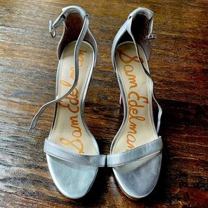 Silver Sandals Sam Edelman